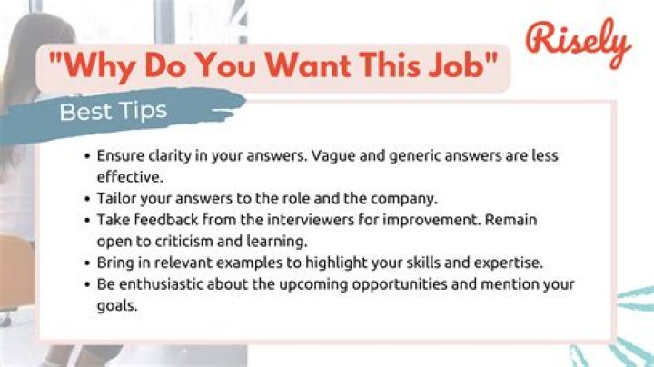 Why do u want this job?
