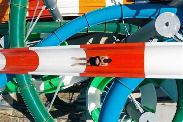 Why do you cross your legs on a water slide?