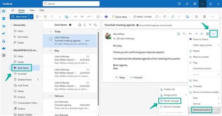 Why does Microsoft Outlook Show me as away?