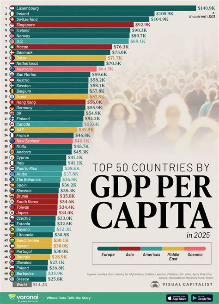 Why is GDP per capita arguably the best single indicator of standard of living of a country?