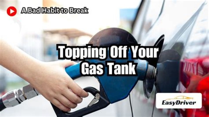 Why is it bad to top off your gas tank?