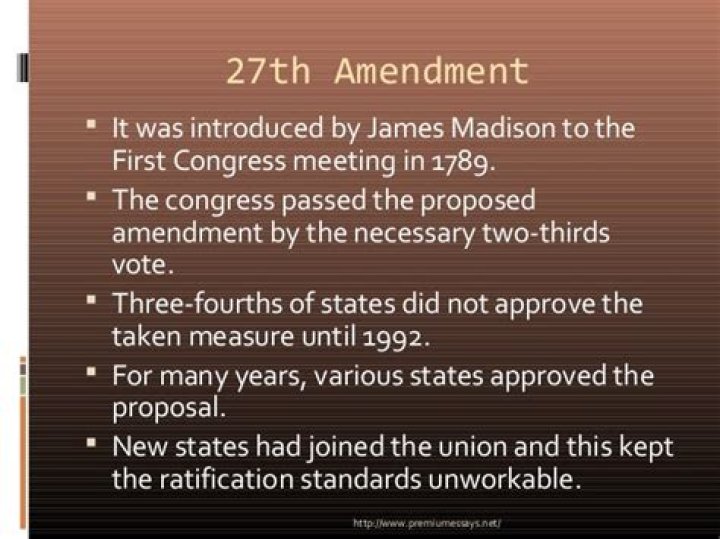 Why is the 27th Amendment important today?