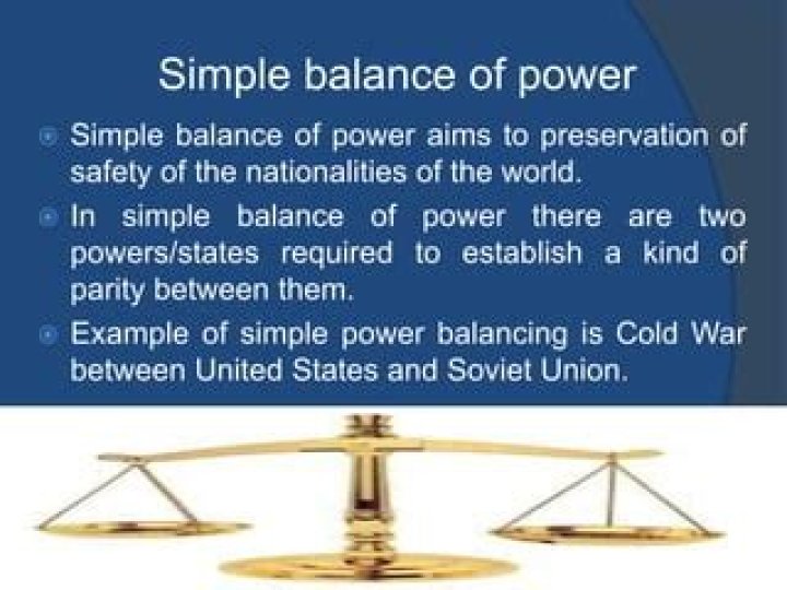 Why might a balance of power prevent war?