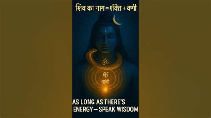 Why Shiva has snake in his neck?