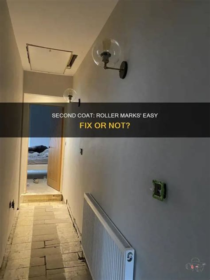 Will a second coat of paint get rid of roller marks?