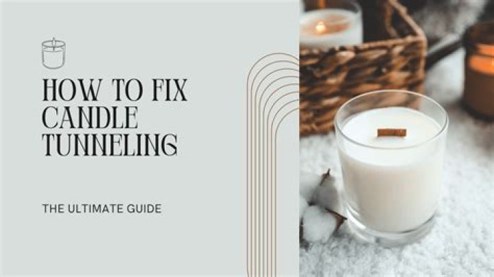 Will candle tunneling fix itself?